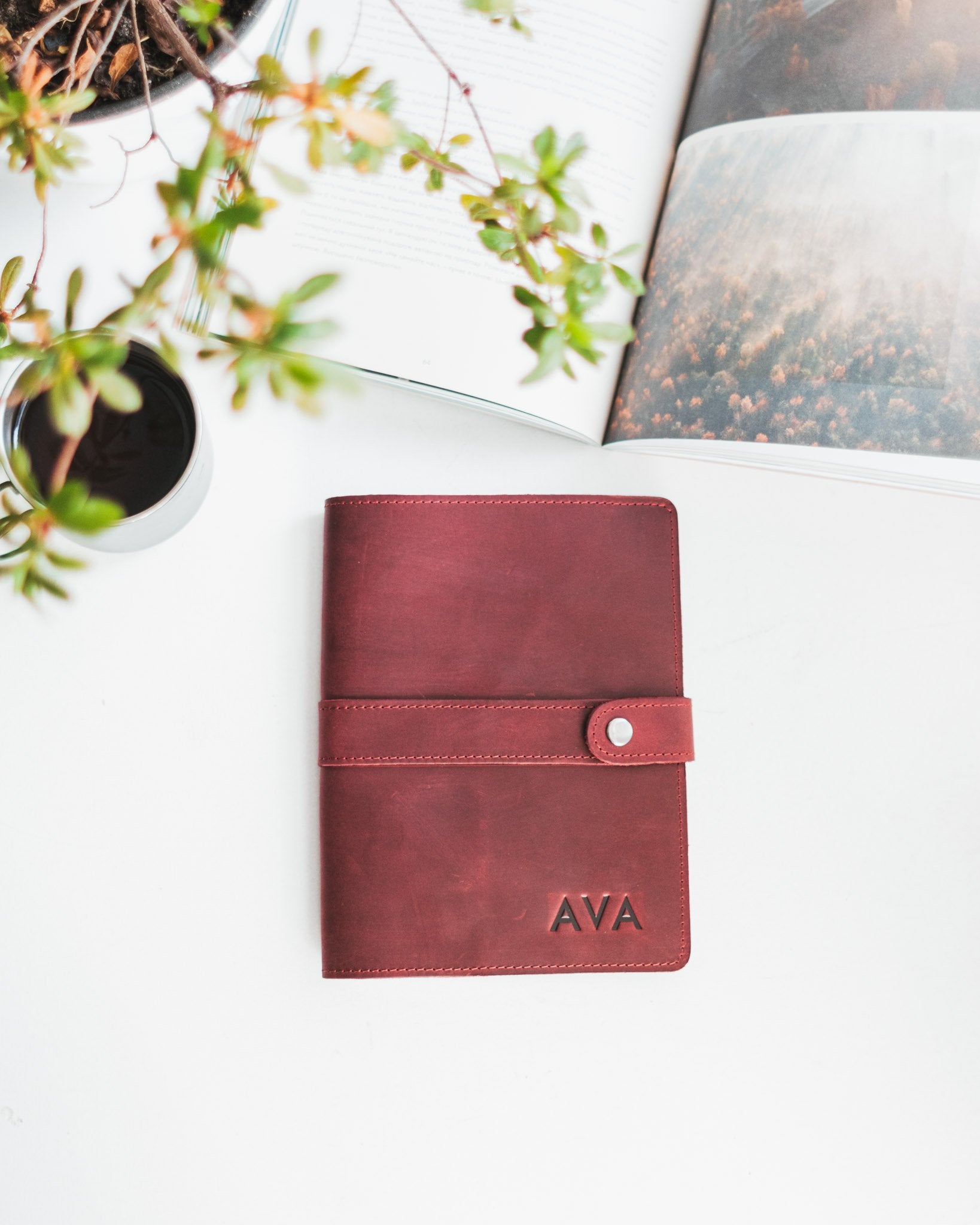 girls leather notebook 